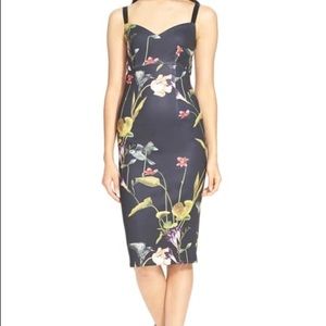 Ted Baker 'Iisa' Floral Print Body-Con Dress